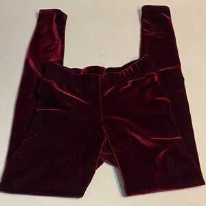 Blackmilk Velvet Leggings - Burgundy